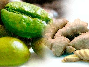 Зеленый кофе и имбирь
